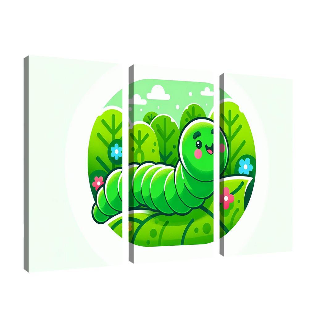 Cute Caterpillar - Nature Explorer Framed Paintings