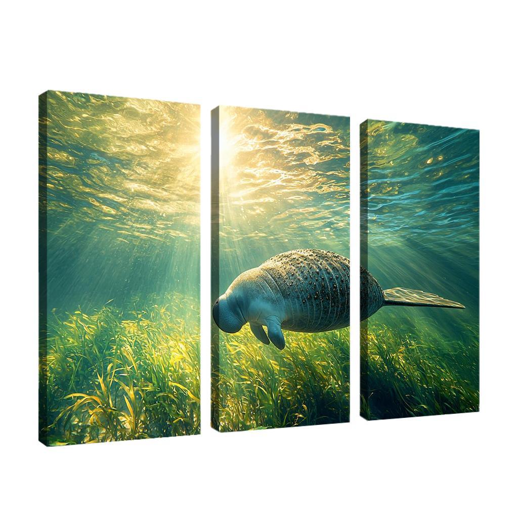 The Gentle Manatee The Ocean's Herbivore Art Trends
