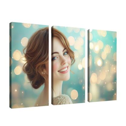 Emma Stone Shining Bright In The La La Land Of Dreams Framed Paintings