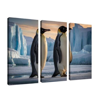 The Majestic Emperor Penguin King Of The Antarctic Modern Paintings Frame