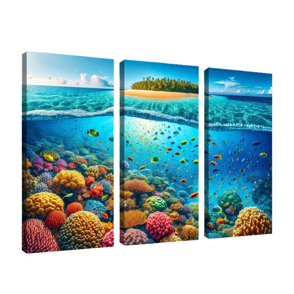Coral Vista Underwater Wonderland Abstract Paintings Frame
