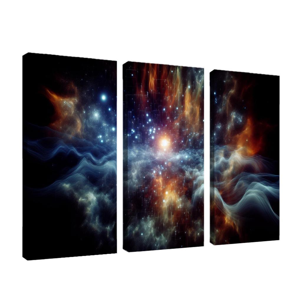 The Marvels Of Cosmic Background Radiation Abstract Paintings Frame