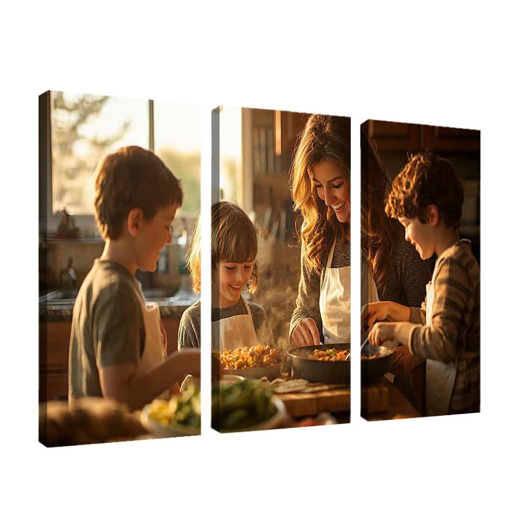 Home Is Where Mom Is The Comfort Of A Mother's Love Canvas Paintings Frame