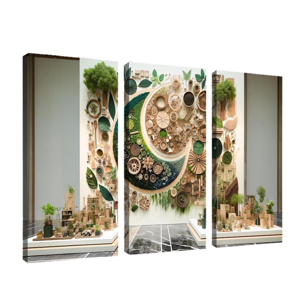 Nature's Art The Beauty Of Sustainable Practices Multi-panel Paintings