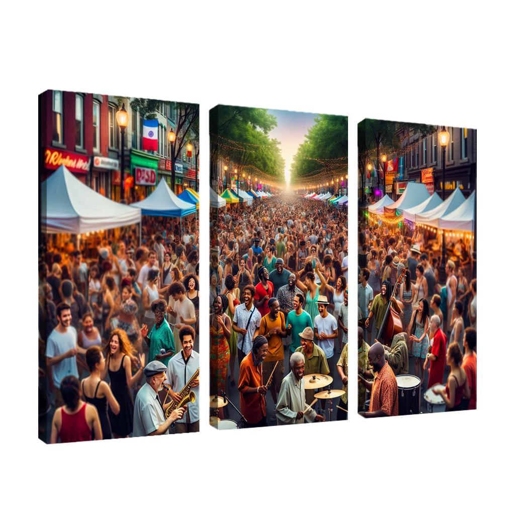 Montreal International Jazz Festival - Canada Modern Paintings Frame