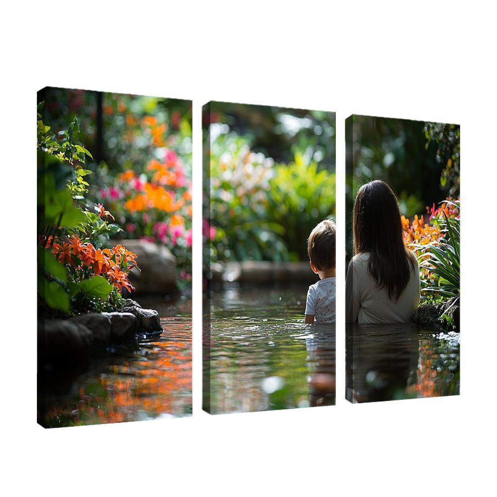 Reflections Of Love The Mirror Of Motherhood Custom Paintings Frame