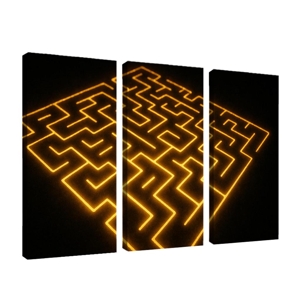 The Labyrinth Of Luminous Thought Premium Artwork Frames