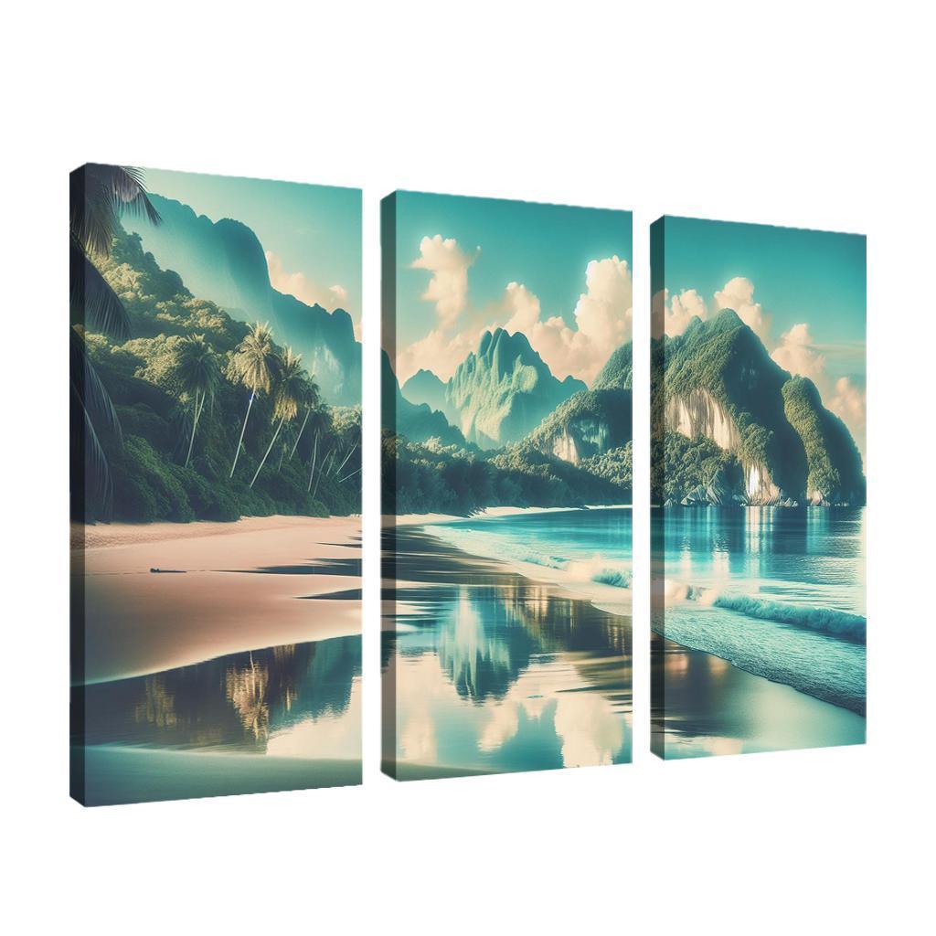 Tranquil Waters Beach Premium Artwork Frames