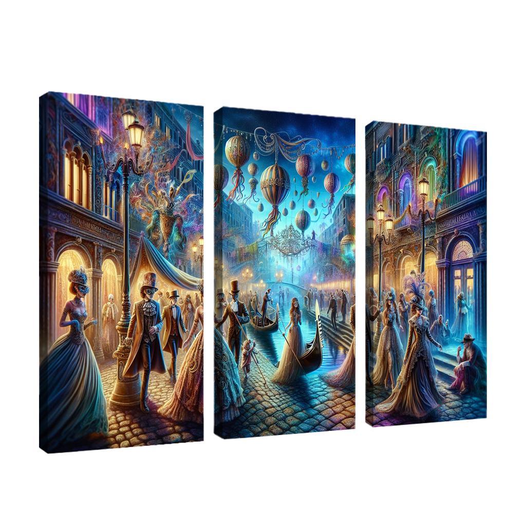 Venice Carnival - Italy Modern Paintings Frame