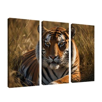 The Magnificent Bengal Tiger Icon Of The Indian Wilderness Modern Paintings Frame