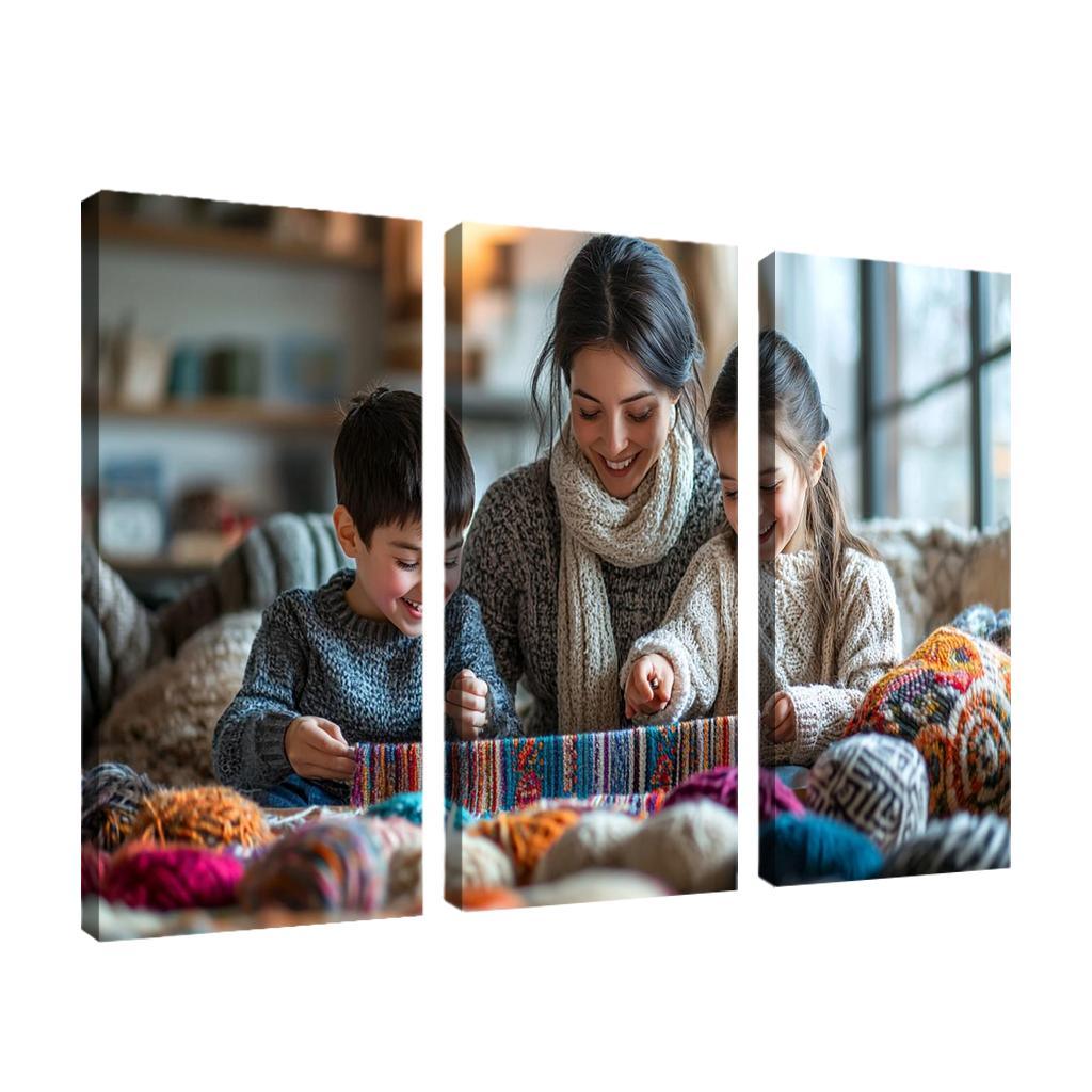 The Tapestry Of Togetherness Weaving Family Love Custom Paintings Frame