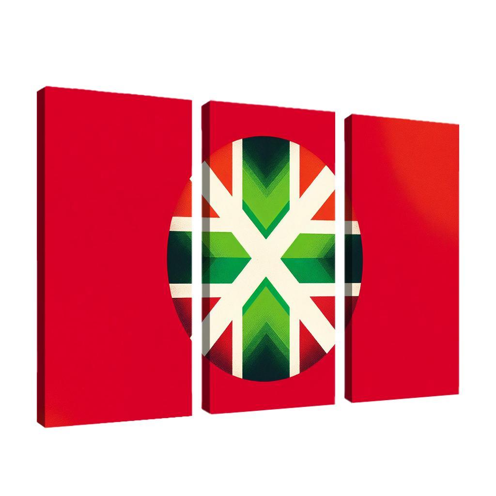 Echoes Of Tradition The Flag Of The Basque Country Multi-panel Paintings