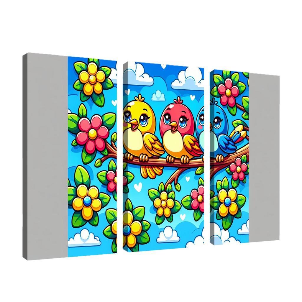 Sunny Sunbirds - Cheerful Companions Framed Paintings