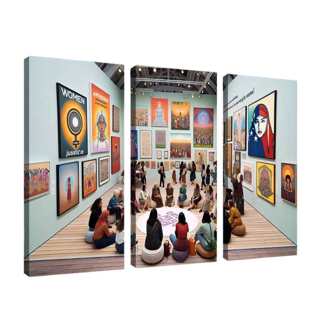 Dreams Of Equality Gender Justice Through Art Oil Paintings Frame