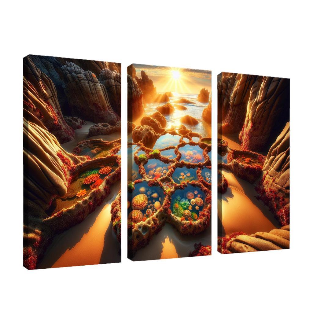 Tidal Pool Treasure Cove Modern Paintings Frame