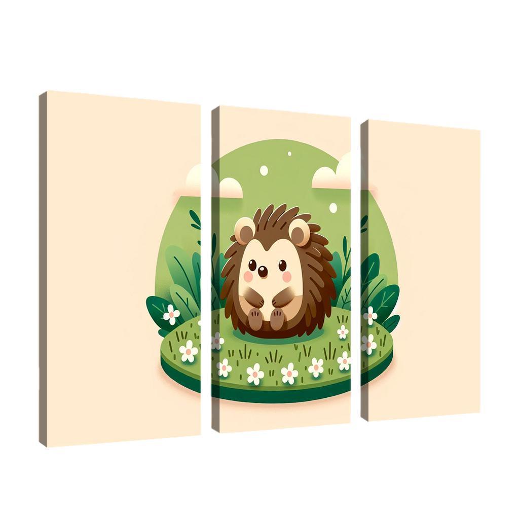 Friendly Hedgehog Modern Paintings Frame