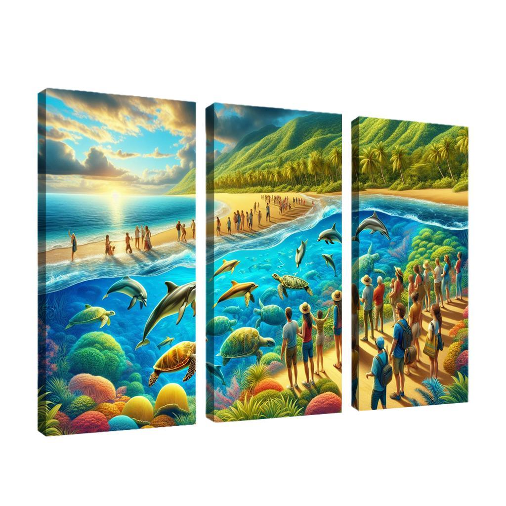 Marine Oasis Wildlife Adventure Premium Artwork Frames