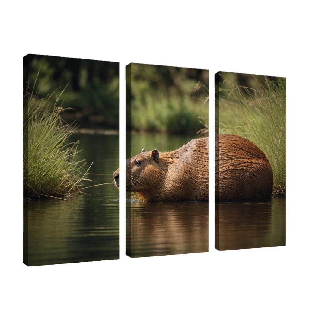 The Unique Capybara The World's Largest Rodent Oil Paintings Frame