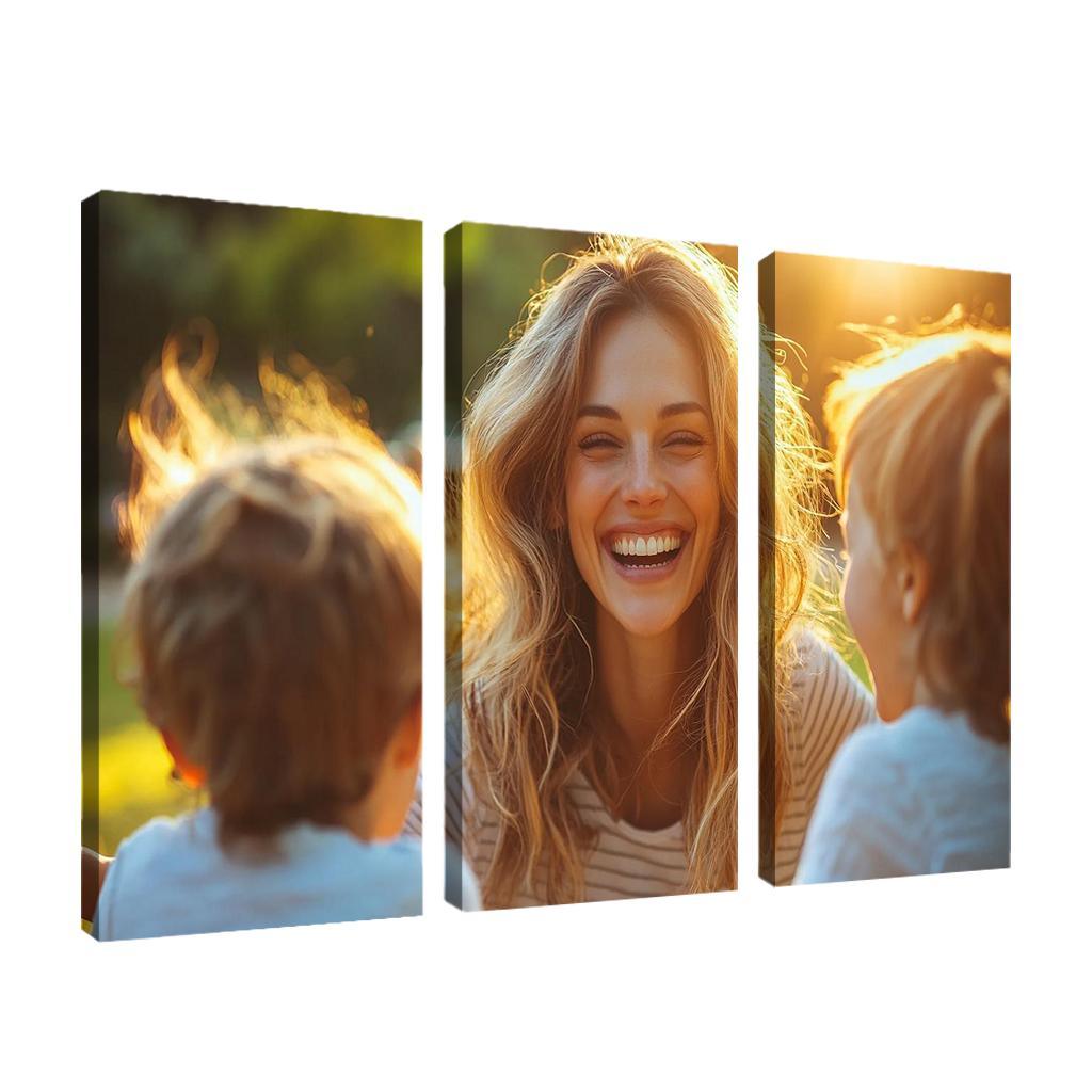 Radiant Smiles The Joy Of Motherhood Custom Paintings Frame