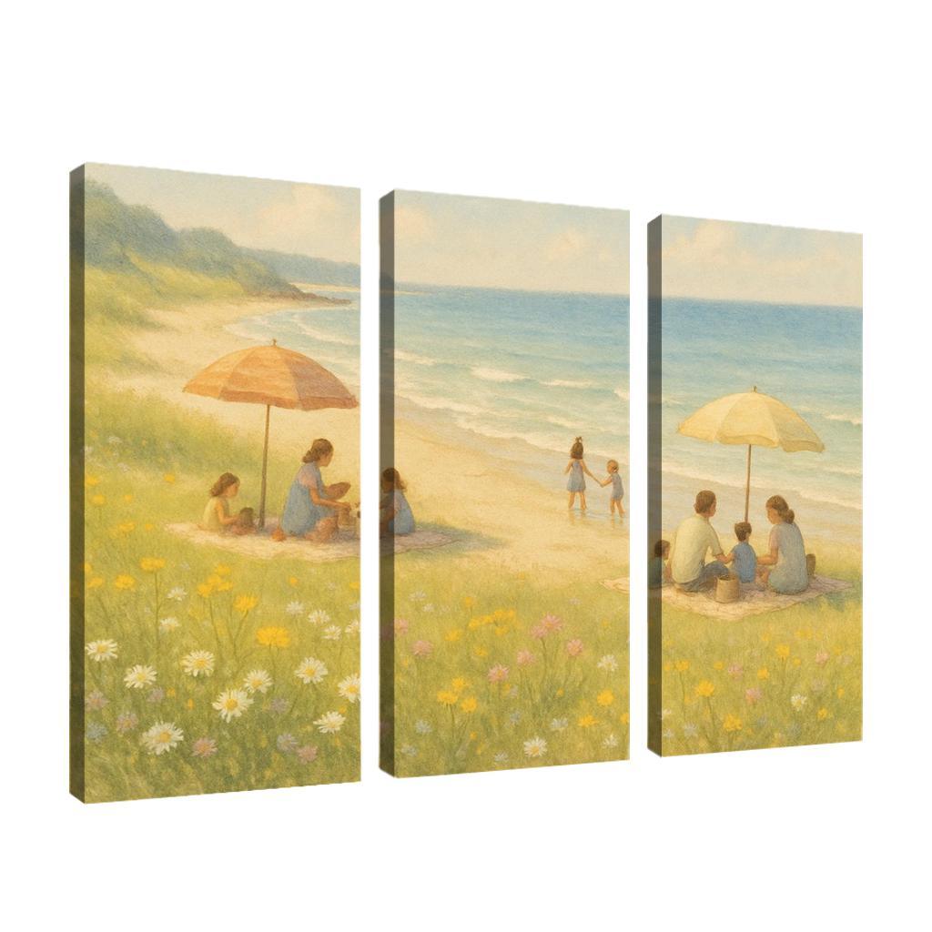 Seaside Meadows Family Haven Custom Paintings Frame