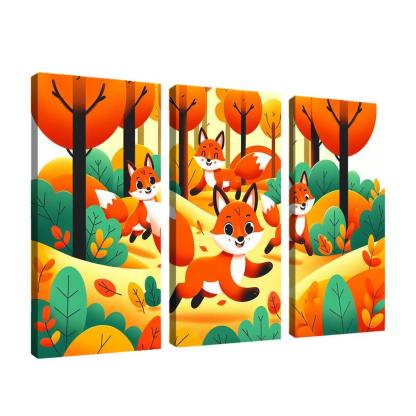 Fantastic Foxes - Forest Friends Framed Paintings