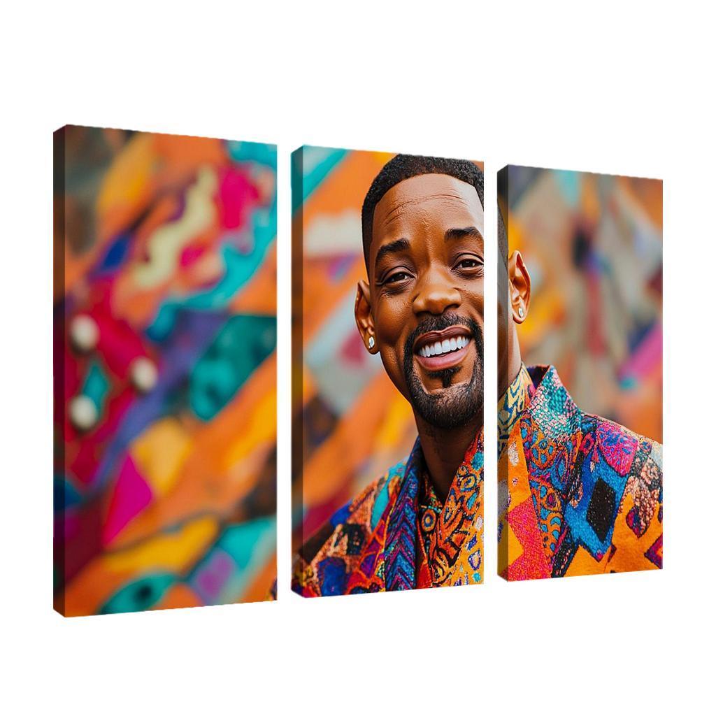 Will Smith Uniting Worlds With The Fresh Prince Charm Framed Paintings