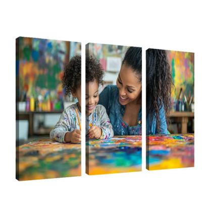 A Canvas Of Love A Mothers Artistic Spirit Canvas Paintings Frame