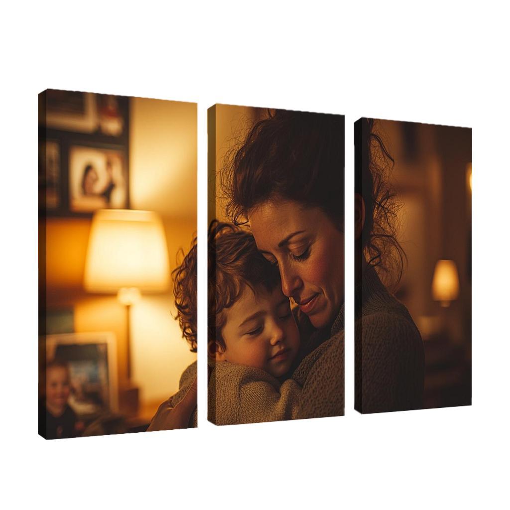 The Comfort Of Her Touch A Mothers Care Modern Paintings Frame