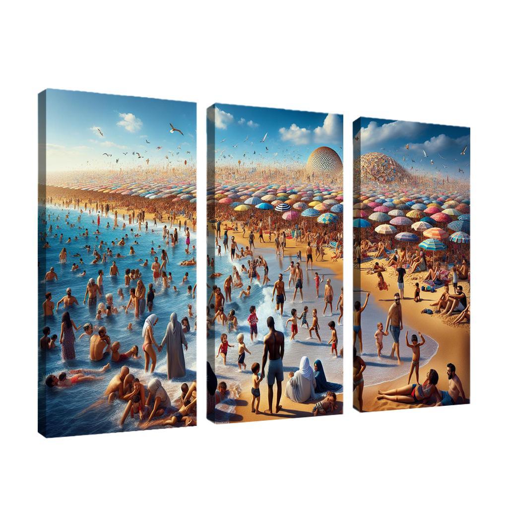 Sun-kissed Shore Custom Paintings Frame