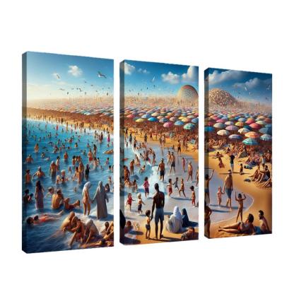 Sun-kissed Shore Custom Paintings Frame