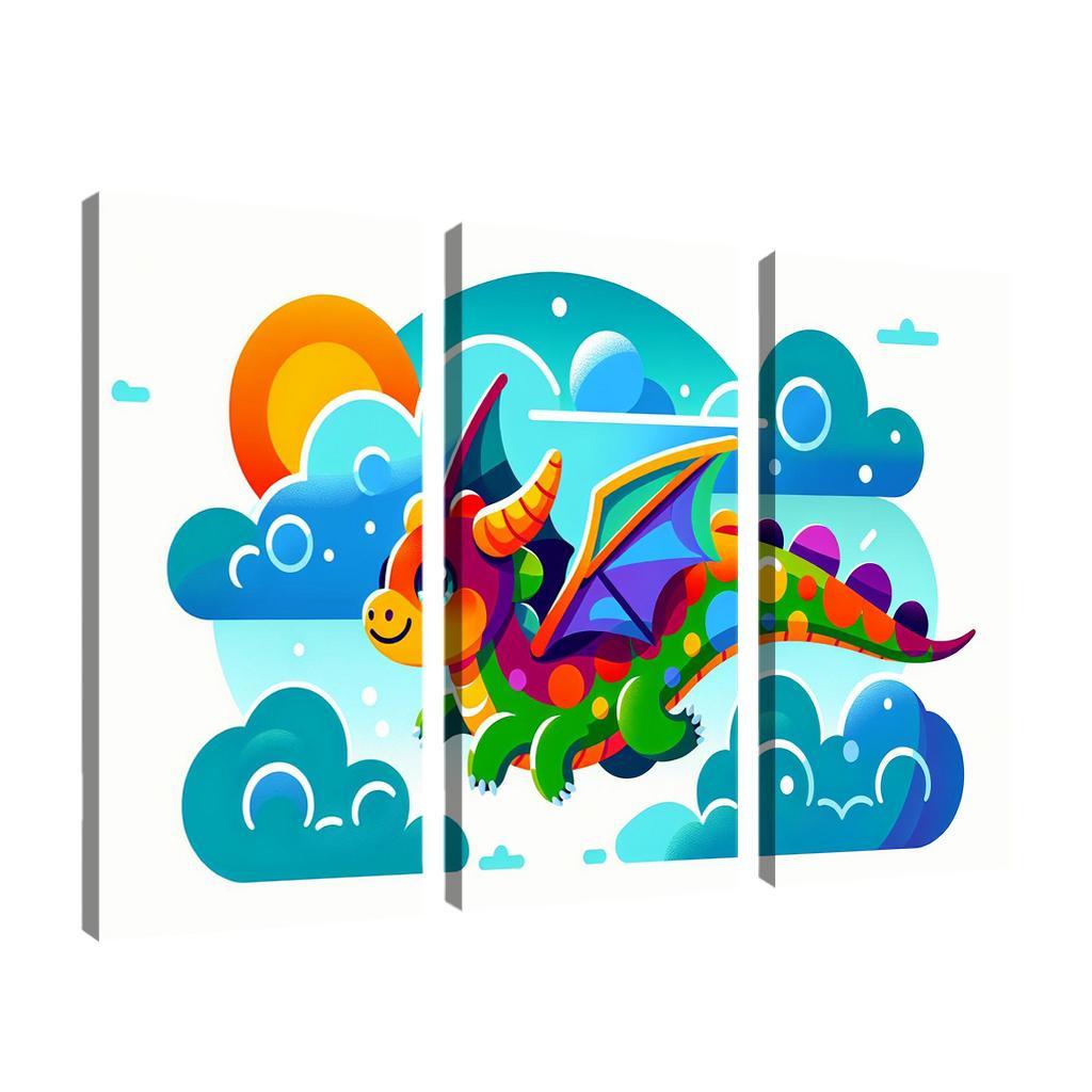 Dreamy Dragon - Adventure Decor Abstract Paintings Frame