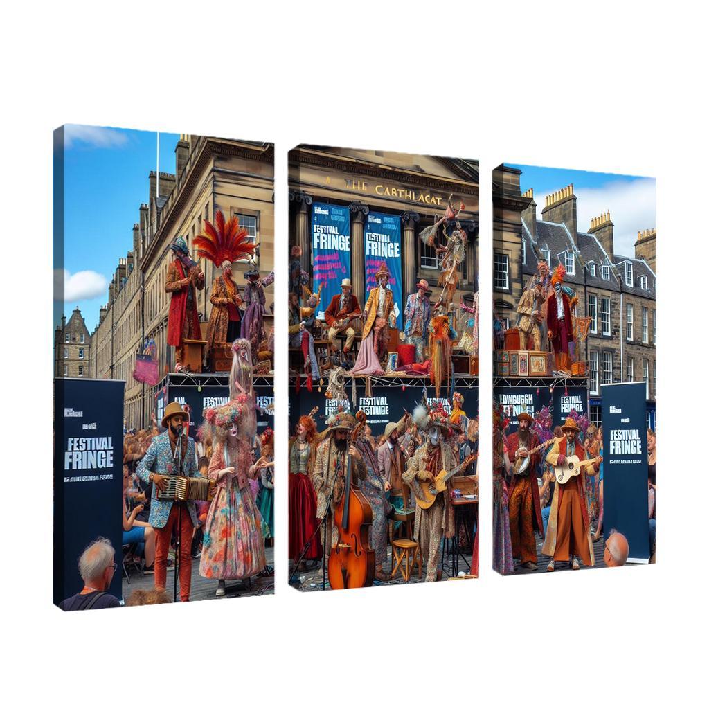 Edinburgh Festival Fringe Canvas Paintings Frame