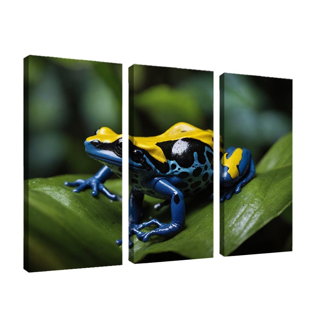 The Striking Poison Dart Frog A Colorful Wonder Canvas Paintings Frame