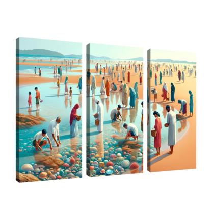Tidepool Wonders Beach Modern Paintings Frame