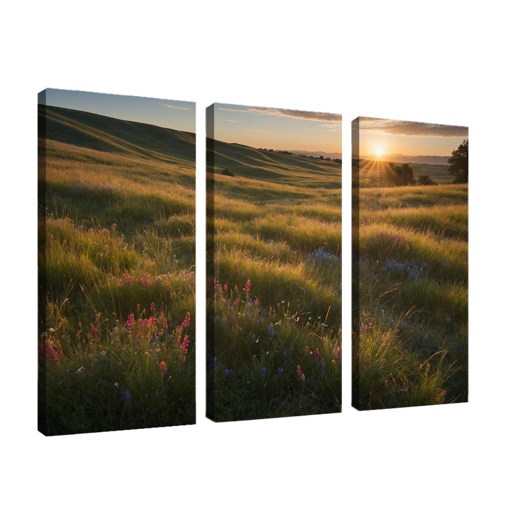 The Whispering Meadows Of Dewdrop Vale Modern Paintings Frame