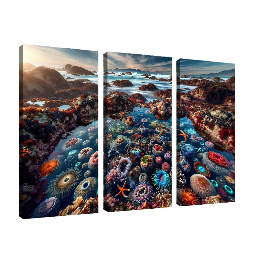 Tidal Pool Haven Nature's Aquatic Wonders Abstract Paintings Frame