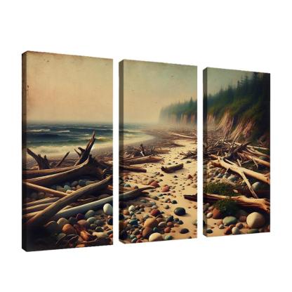 Rustic Cove Rustic Charm By The Sea Abstract Paintings Frame