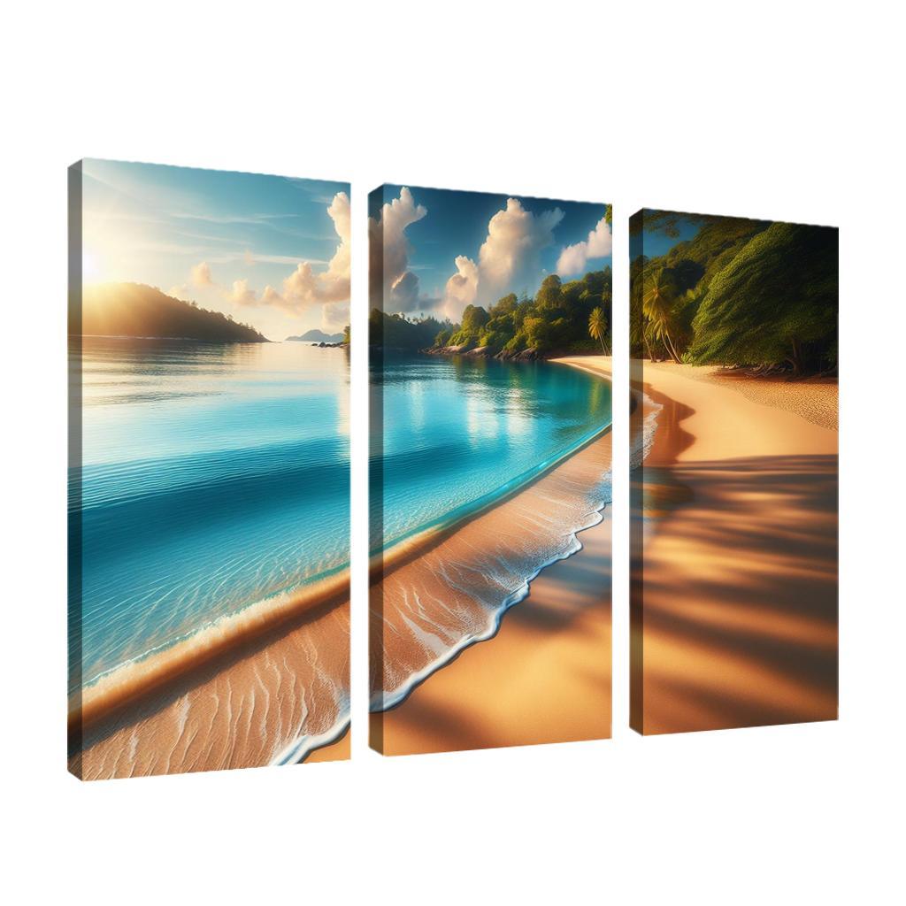 Coastal Serenity Beach Premium Artwork Frames