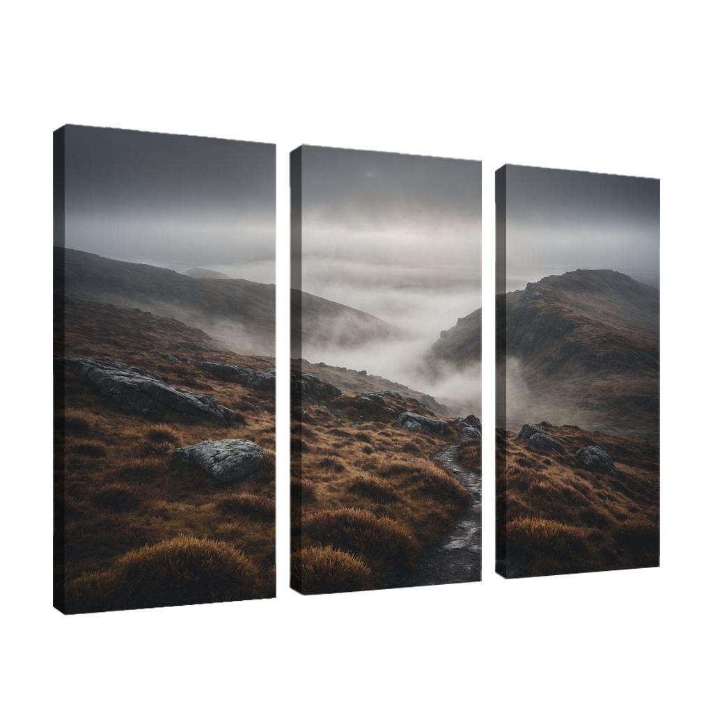 The Mystic Allure Of Foggy Moorlands Oil Paintings Frame