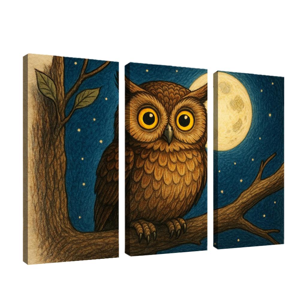 Wise Owl Night Watcher Premium Artwork Frames