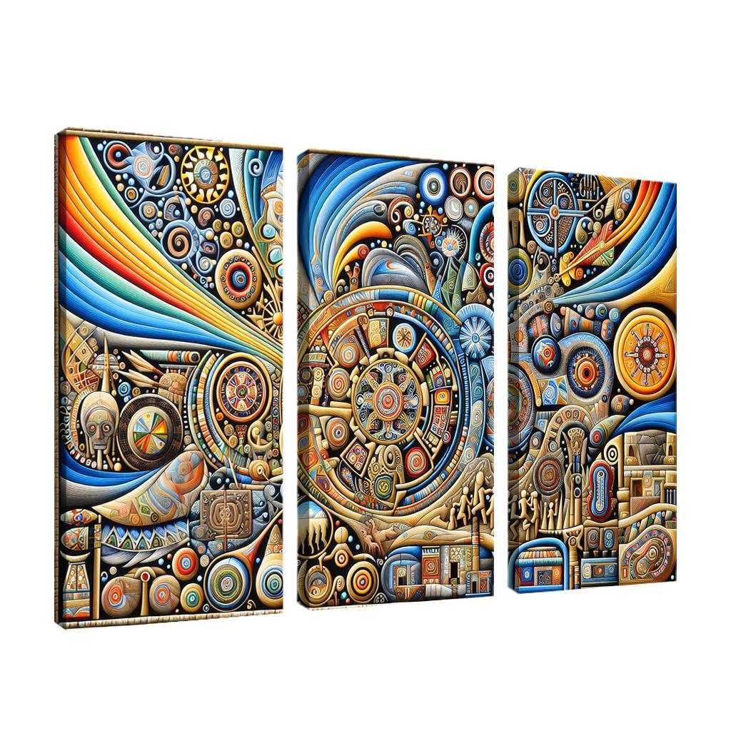 Culture Unbound Preserving Indigenous Traditions Multi-panel Paintings