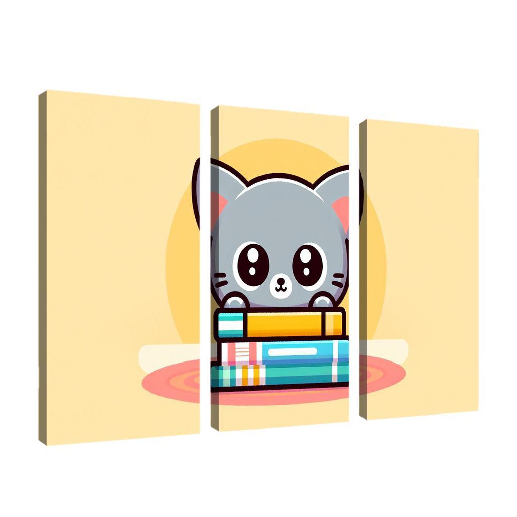 Curious Cat - Adventure Companion Framed Paintings