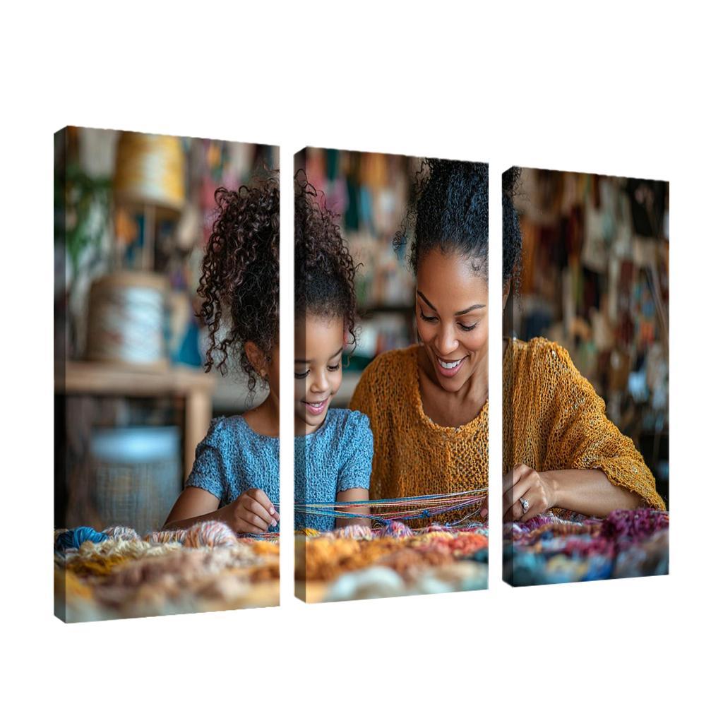 The Tapestry Of Love Weaving Memories Together Canvas Paintings Frame