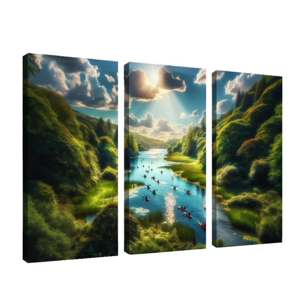 Crystal Waters Ideal For Kayaking Adventures Abstract Paintings Frame