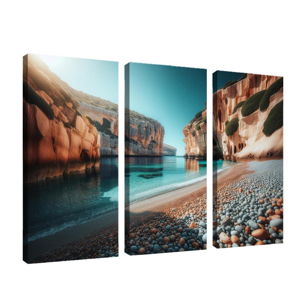 Pebble Cove Unique Geological Wonders Custom Paintings Frame