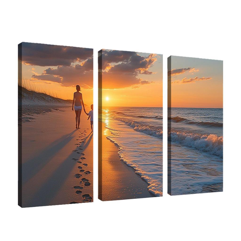 Footprints In The Heart A Mothers Journey Canvas Paintings Frame