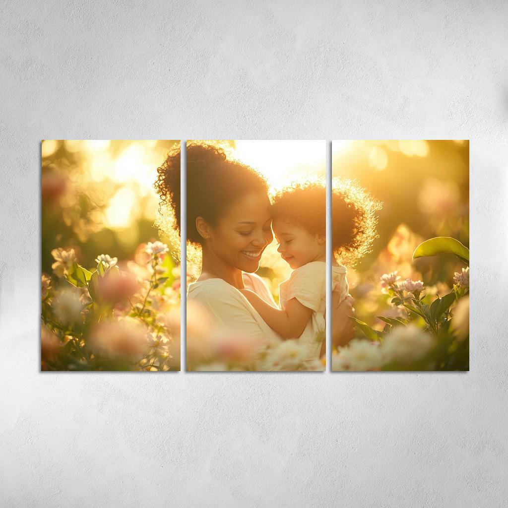 A Mothers Embrace The Essence Of Safety Custom Paintings Frame