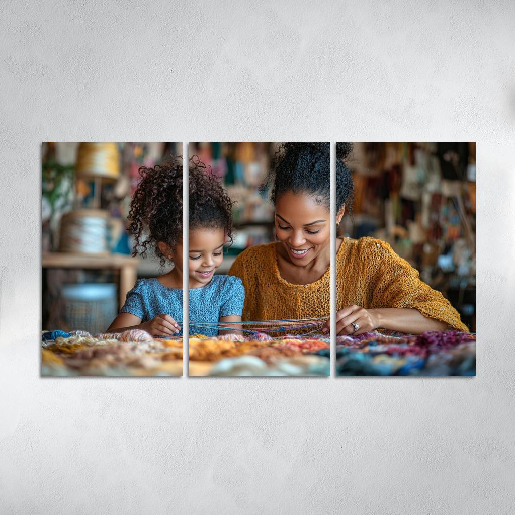 The Tapestry Of Love Weaving Memories Together Canvas Paintings Frame