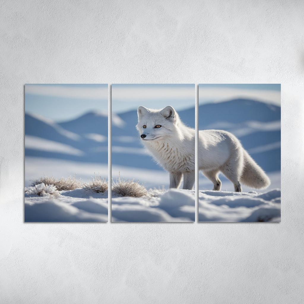 The Charming Arctic Fox Multi-panel Paintings