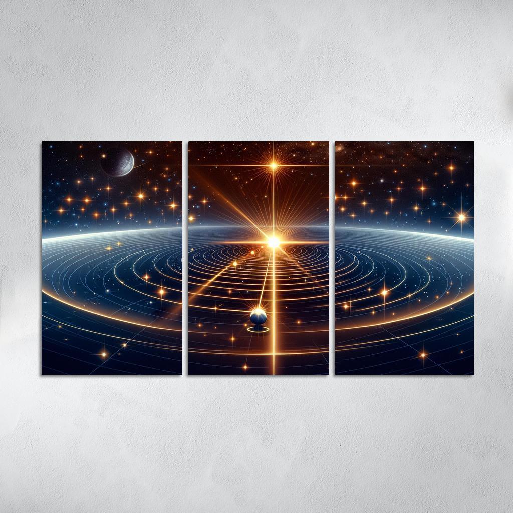 The Mechanics Of Stellar Parallax Abstract Paintings Frame